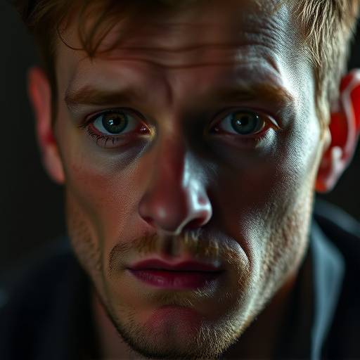 Portret van Jasper van der Sloot, met een doordachte en expressieve blik