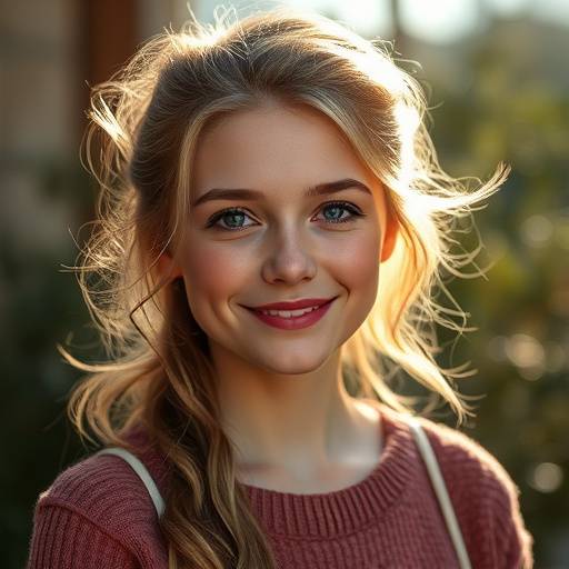 Portret van Sofia Brandt, met een warme en levendige uitstraling